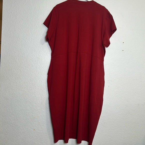 Universal Standard Band Collar Jersey Travel Womens Dress Plus Size Large 22/24 - Picture 2 of 14